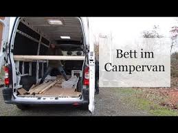 Ein ausziehbett an der linken seite (liegefläche 2,0 m x 1,13 m) mit 60 mm starken matratzen. Folge 5 Bett Im Camper Bauen Campervan Wohnmobil Selbstausbau Youtube