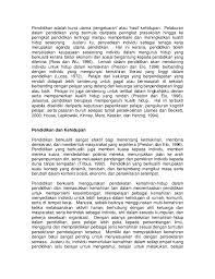 Tindak lanjut penanganan laporan tersebut sangat bergantung pada kualitas laporan yang disampaikan. 1 Kepentingan Pendidikan Dalam Penbentukan Kualiti Hidup