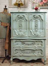Vintage Painted Cottage Chic Shabby Aqua French Chest Ch150 Shabby Chic Dresser Chic Furniture Shabby Chic Furniture