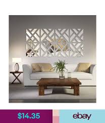 3d Wall Stickers Set Mirror Wall Sticker Modern Style Home Decoration Wall Decor Ebay Home Garden Room Wall Decor Easy Home Decor Decor