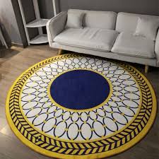 Modern Fashion Geometric Carpet Sitting Room Bedroom Mat Study Computer Chair Round Rug Rugs In Living Room Carpet Decoration Geometric Carpet