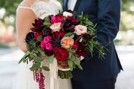 If navy is in your wedding color palette, blue viburnum. Fernanda Farere Kim Starr Wise Floral Events