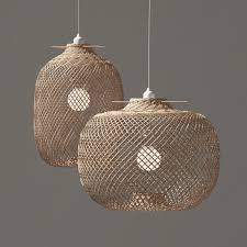 Laki Bamboo Pendant Light Shade 3d Cgtrader