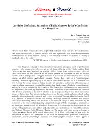 Confessions of a Thug ...