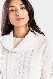 Emma Cable Knit Poncho