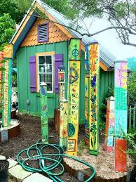 It would help to see a picture of your home and where it's going to set lukki. 15 Lovely Colorful And Bright Painted Shed Ideas Painted Shed Ideas Painted Shed Shed Mural