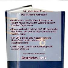 Ab 2016 hier als elektronisches buch wie auch als hörbuch, komplett neu bearbeitet und aufgenommen. Ist Mein Kampf In Deutschland Verboten Geschichtscheck