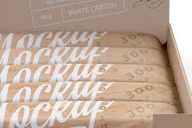 Download Kraft Bars Box Of 10x40g Front View Mockup On Behance