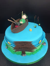 The blue, orange, and mont color scheme makes the overall feel of this gone fishing party incredibly bright and fun. Kays Cake World On Twitter Fishingcake Kayscakeworld Bushfairservicebays Fisherman Fish Fishing Boat