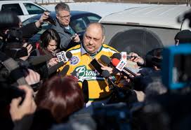 The crash, which happened on april 6 in saskatchewan, canada, killed 16 people a man wears a humboldt broncos shirt during a vigil at the elgar petersen arena, home of the humboldt broncos. Truck Driver In Fatal Humboldt Broncos Bus Crash Gets 8 Years The Denver Post