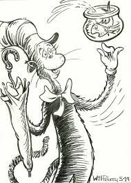 The Cat In The Hat Sketch Hat Sketch Umbrella Art Art Sketch