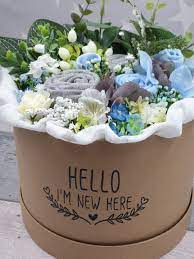 Baby Clothes Bouquet Baby Shower Personalised Its A Boy Its A Girl Baby Sock Bouquet Baby Shower Hats Baby Bouquet