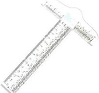 Amazon.com: 6" Clear Acrylic T-Square Ruler, Drafting T ...