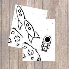 Astronaut Coloring Sheet - Everyday Party Magazine