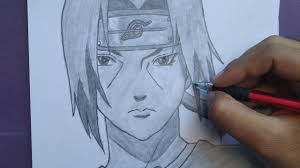 Did a colored pencil drawing of itachi. Drawing Itachi Uchiha From Naruto Using Only 1 Pencil Youtube