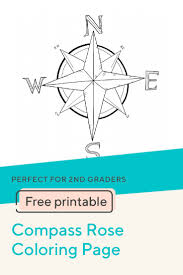 Which Way Is Which Teach Your Little Navigator The Basic Compass Directions With This Free Com Geography For Kids Kindergarten Worksheets Rose Coloring Pages