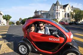 This exciting electric vehicle is the perfect mode of urban transportation when the last mile is the only mile. Scoot Unleashes New Four Wheeler Quad Cars On San Francisco Streets Techcrunch