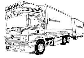 Kleurplaat vrachtwagen scania nieuw pencil drawings of semi trucks. Scania Truck Coloring Pages Iconcreator Info