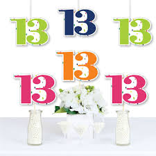 They were warned.they are doomed.and on friday the 13th, nothing will save them. 13th Birthday Cheerful Happy Birthday Decorations Diy Colorful Thirteenth Birthday Party Essentials Set Of 20 Bigdotofhappiness Com