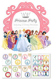 Disney Princess Party Printables Peonies And Poppyseeds Princess Party Printables Disney Princess Party Princess Party