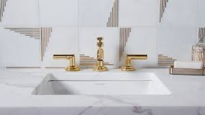 Our kitchen updates brass hardware pulls and faucet the best source for gold copper and black taps in the uk 26 modern brass sconces for every bud making use a bathroom. Pure Paletta By Laura Kirar Collection Bathroom Kallista