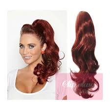 Red hair extensions,get newest stylish red hair extensions at wigsbuy.com. Clip In Ponytail Wrap Hair Extensions 24 Inch Wavy Copper Red Hair Extensions Sale