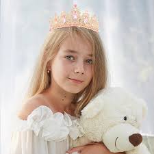 Tiara De Cristal Plateado Para Mujeres Y Niñas