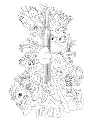 Now in a new adventure. Trolls World Tour Coloring Pages Print For Free New Trolls