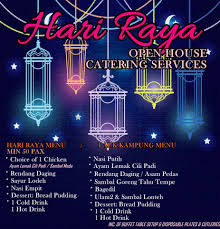 Hari raya open house 2016. Wedeco Wedding Hari Raya Open House Catering Menu Facebook