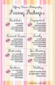 Customizable Pricing Sheet Psd Photography Buisness Photography Business Pricing Pricing Guide Photography