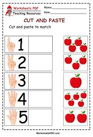 Students will practice identifying and forming letters, matching upper to lowercase, . Apples Cut And Paste To Match Worksheets Pdf