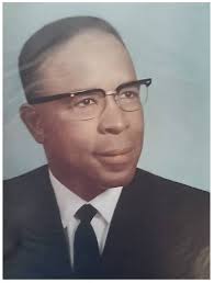 The (Black) Muskogee Employment Office before they integrated and moved  from 2nd Street to South Side Blvd. A. D. James, Sr., Mr. Carmichael,  Roshaun Johnson, and seated Dorothy McBrier- Wooden Photo: Courtesy