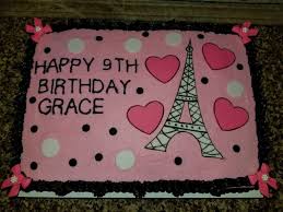 Creative birthday cake designs ideas for special occasions. Paris Themed Birthday Cake 1 4 Sheet Patti Cake Designs Facebook