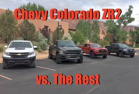 Jer od sva tri pikapa tacoma trd ima ubedljivo najmanje mehanickih promena u poredjenju sa standardnim modelom. 2017 Chevy Colorado Zr2 Vs Ford Raptor Vs Toyota Tacoma Trd Pro First Drive 0 60 Mph Review Video The Fast Lane Truck