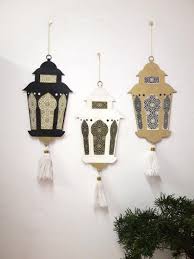 Ramadan Hanging Ornaments Lantern From Wood Decoration On Both Sides Eid Id Mubarak Ramadan Ramadan Decorations Eid Decoration Ramadan Lantern