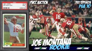 Check spelling or type a new query. 1981 Joe Montana Rookie Card Topps 216 For Sale Graded Psa 10 Pwcc Auctions Youtube
