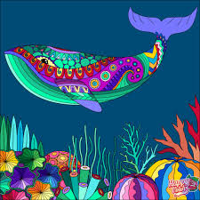 Plus your entire music library on all your devices. Psychedelic Whale Happy Paintings Rainbow Artwork Colorful Art