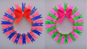 Diy Christmas Decoration Diy Room Decoration Using Paper Wall Hanging Christmas Decor Diy Wall Hanging Crafts Diy Paper Flower Wall