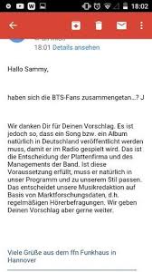 Bayern 3 radyo istasyonundan alman radyo sunucusu matthias matuschik, bts hakkındaki ırkçı yorumları nedeniyle ateş altında. Bts In German Radios Army S Amino