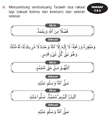 Untuk shalat tarawih sendiri tata caranya sama sebagaimana saat hendak melakukan sholat sunah lainnya. Jakim Panduan Solat Tarawih Bersendirian Sepanjang Pkp