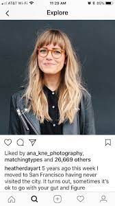 Bangs And Glasses Hairlength Hair Length With Glasses Hair Styles Long Hair Styles Bangs And Balayage