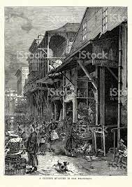 Vintage Engraving Of The San Francisco Chinese Quarter 19th Cnetury San Francisco Art San Francisco Artwork Chinatown San Francisco