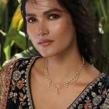 Ethnic Occasion Jewelry Tarinika Antique Gold Dara Long Necklace Set