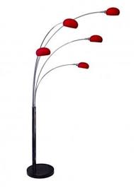 This shade from springcrest collection™ offers a lovely embellishment to lamps made from ceramic, metal, or rattan. Dana Lounge 5 Arm Arc Floor Lamp With Marble Base Glass Replacement Shades Red Floor Lamp Floor Lamp Floor Lamps Living Room