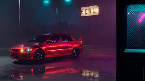 This hd wallpaper is about digital art, men, city, futuristic, night, neon, science fiction, original wallpaper dimensions is 3840x1633px, file size is 1.11mb Drift Night 3d Artist Mateus Filappi Hum3d