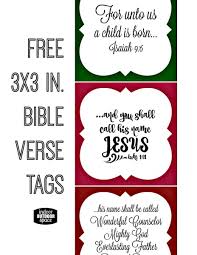 Free printable bible coloring pages with scriptures. Free Christmas Scripture Verse Printable For Gift Tags Indoor Outdoor Space