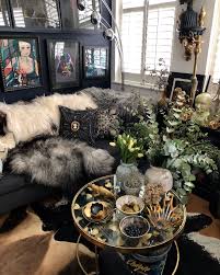 I Love The Black With Greenery Glamorous Living Room Home Decor Trends Trending Decor