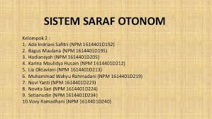 Kalau sempat sumbang tulisannya ya ! Presentasi Sistem Saraf Otonom