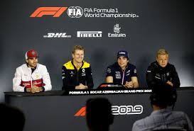 26 28 apr 2019 baku city circuit, baku. F1 2019 Azerbaijan Grand Prix Thursday Press Conference Federation Internationale De L Automobile