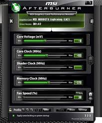 Your only option is to modify/flash the bios. How To Use Msi Afterburner Msi Global English Forum Index